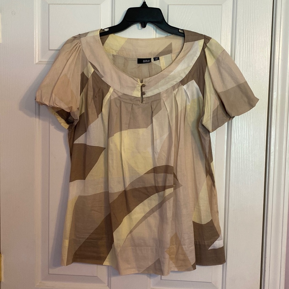 a.n.a. Shirt  size XL Puffy sleeves Blouse